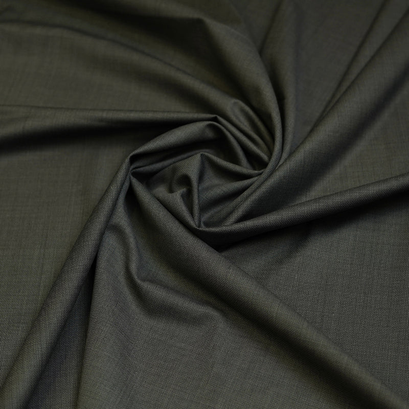 Grey Bird Eye Textured Wool Blend, Tropical Exclusive Suiting Fabric